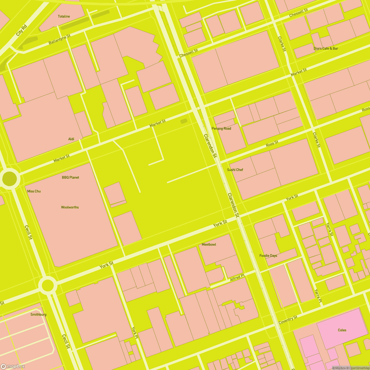 Map of South Melbourne