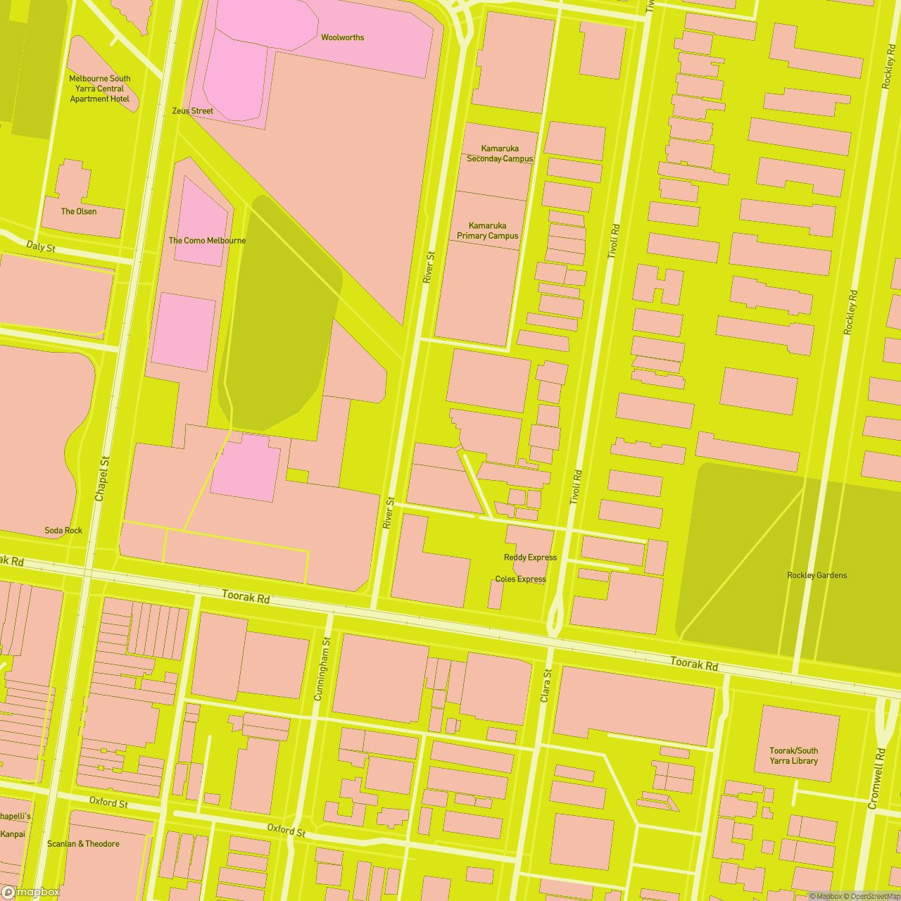 Map of South Yarra