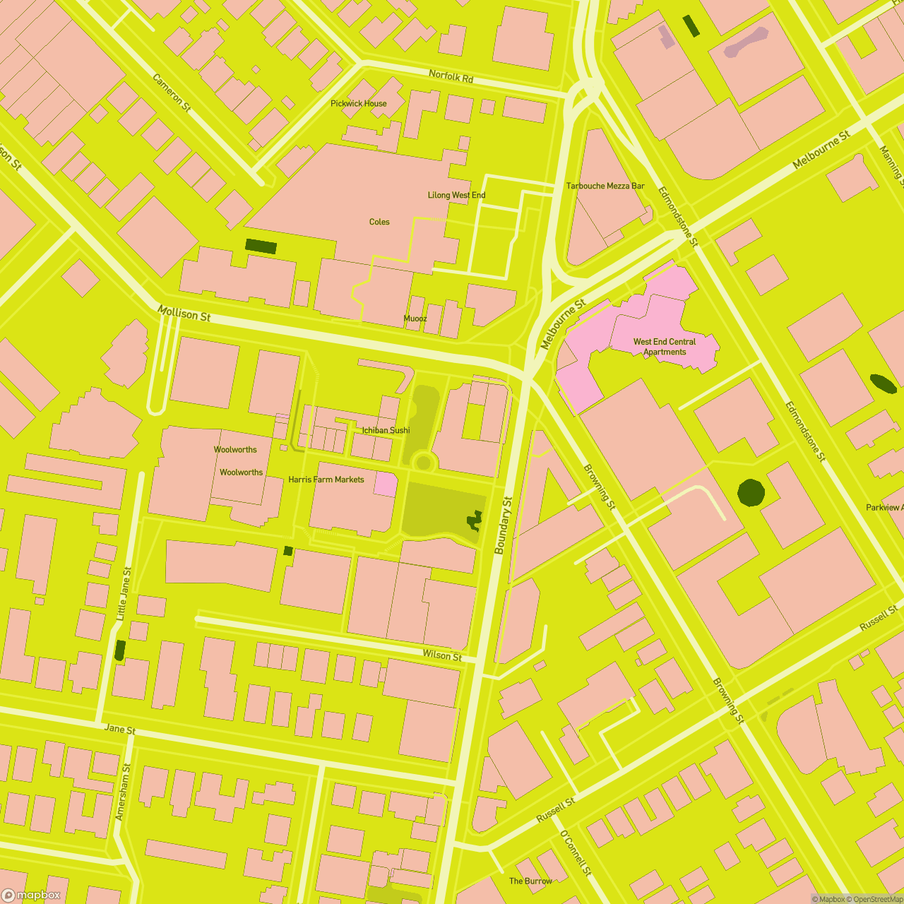 Map of West End 