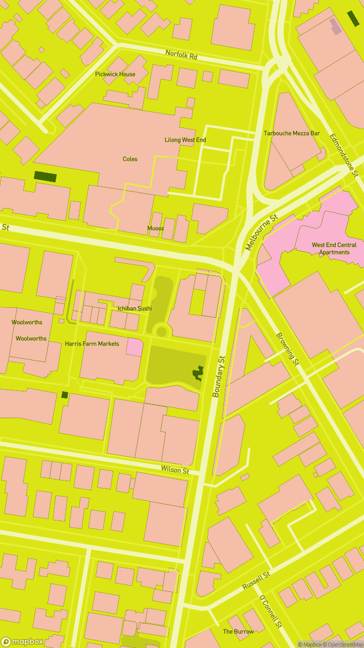 Map of West End 